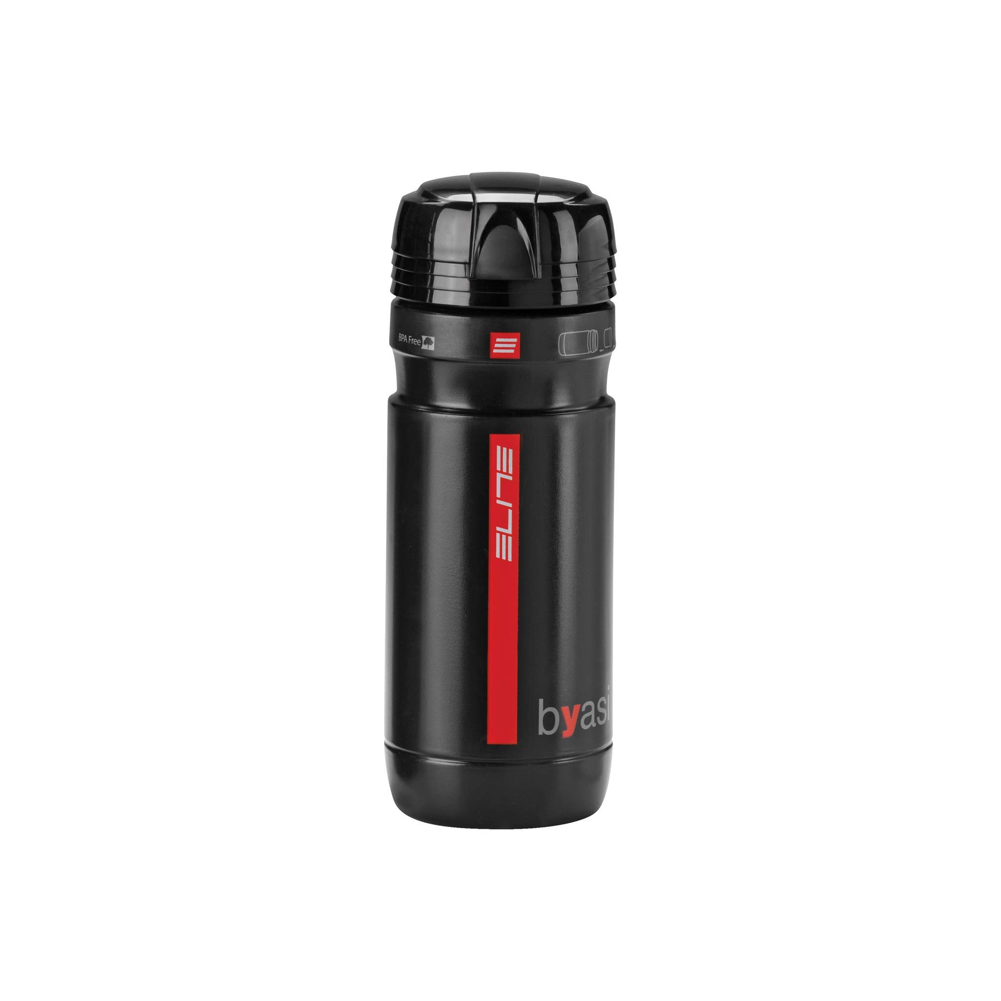 Elite 0111804 Byasi Insulated Stainless Steel Water Bottle 20oz, Black - Leakproof & BPA-Free for Gym, Hiking, Travel & Outdoor Activities
