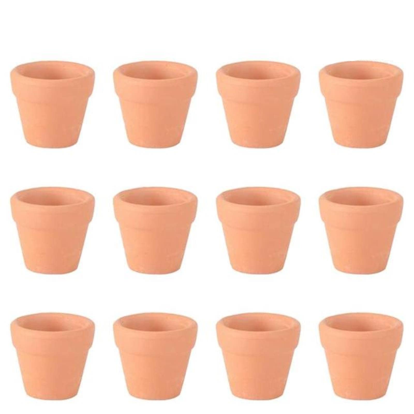 10/12/20pcs Red Terracotta Flower Pots with Drainage Holes - 3x3cm Small Clay Planters for Cacti, Succulents, Herbs - Perfect for Indoor Windowsill, Office Desk, and Garden Decor