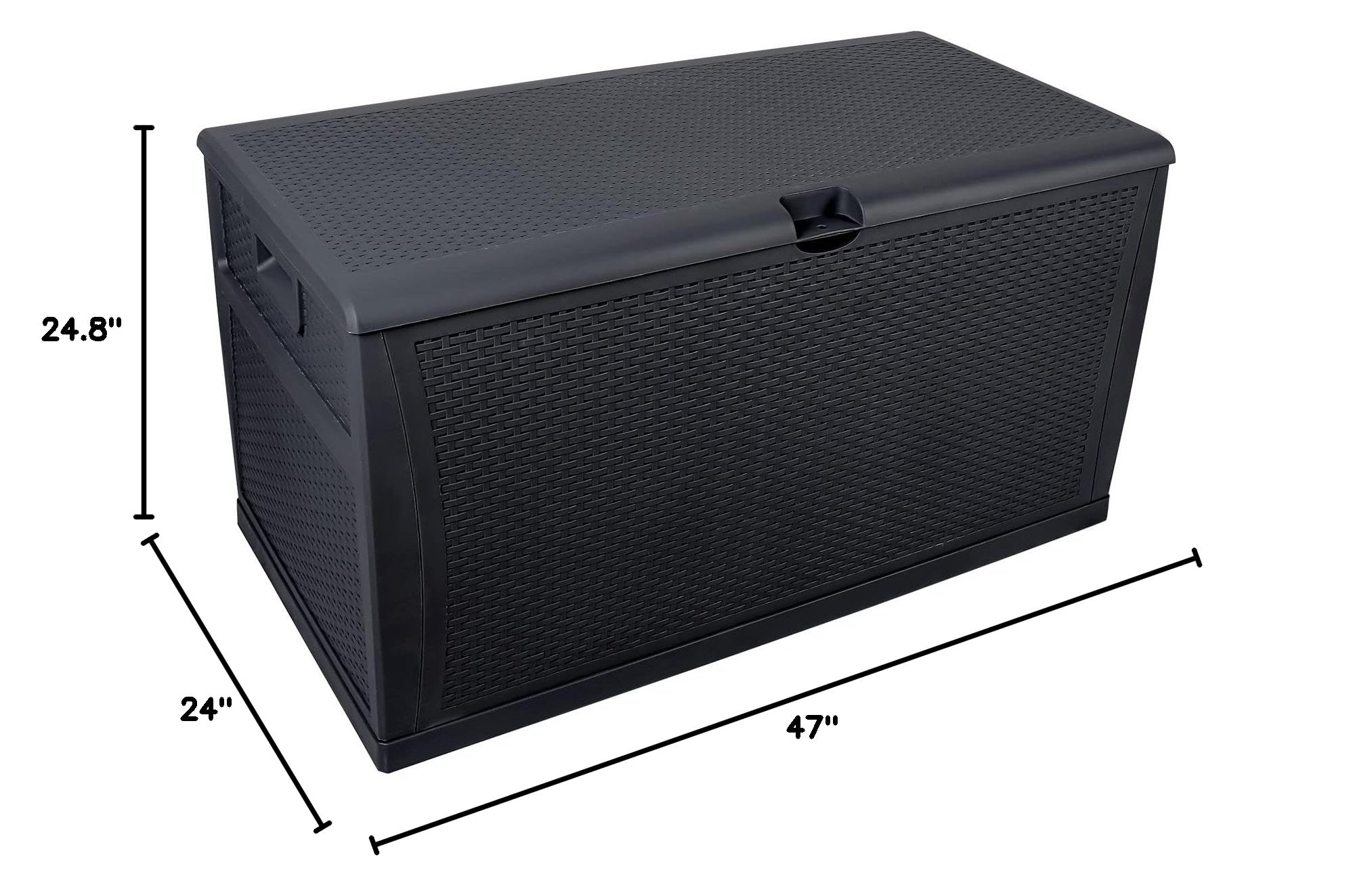 120 Gallon Outdoor Garden Storage Deck Box - 460L Lockable Seat for Tools, Cushions & Toys | Waterproof Patio Furniture for Backyard, Deck & Courtyard | Perfect for Storing Outdoor Equipment & Seasonal Items