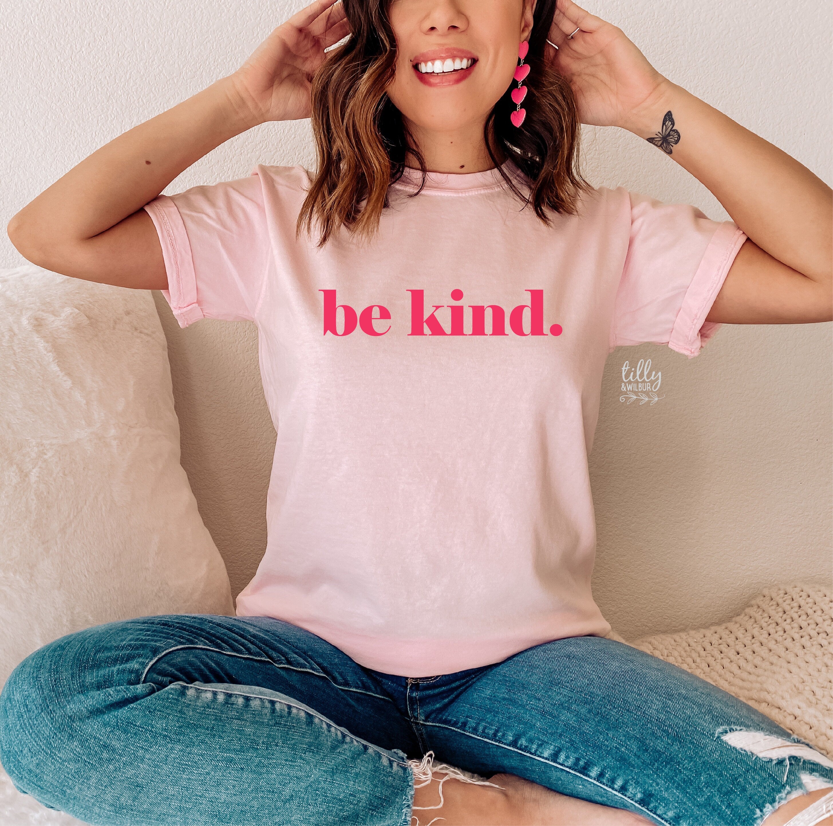 Be Kind Women's T-Shirt - Soft Cotton Casual Tee for Everyday Wear | Perfect for Work, Outings & Relaxing at Home
