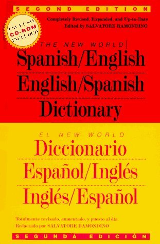 New World Spanish-English Dictionary with CD-ROM - Revised Bilingual Edition (1996) | Perfect for Language Learners, Travelers & Translators