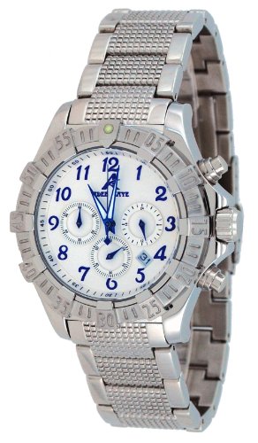 Adee Kaye AK7140-M Men's Stainless Steel Silver Dial Chronograph Watch - Waterproof Casual Dress Watch for Business, Office & Everyday Wear