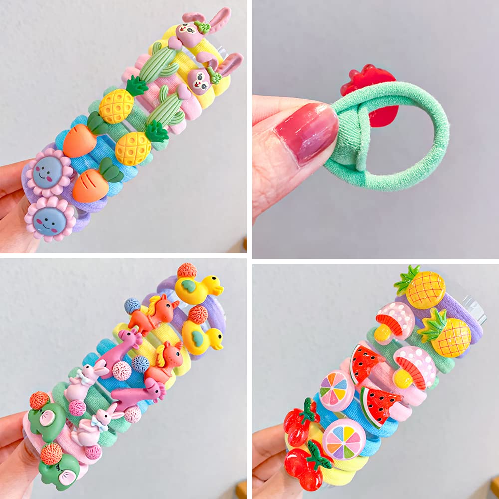 30pcs Mini Hair Ties for Women & Girls - Hair Accessories for Daily Use