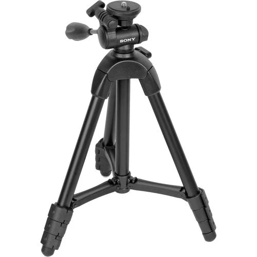 Sony VCT R100 Professional 3-Way Tripod Stand for DSLR Cameras - Perfect for Photography, Videography, and Travel Use