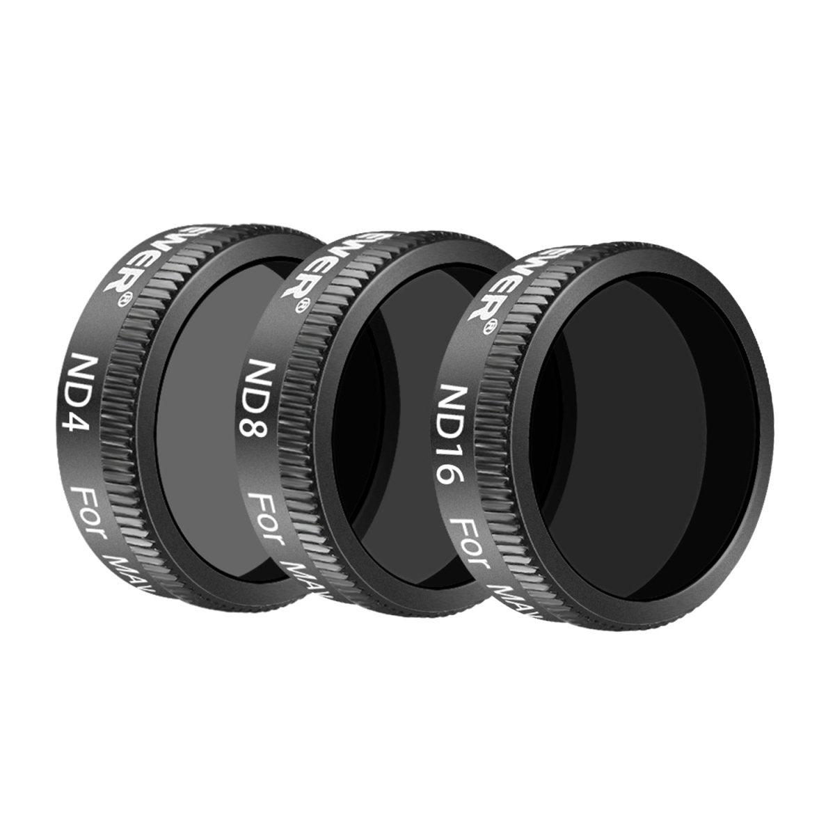 DJI Mavic Air Drone Pro ND Filter Kit (3-Piece Set) for Aerial Photography & Videography - Perfect for Sunny Days, Travel Vlogging & Professional Shoots