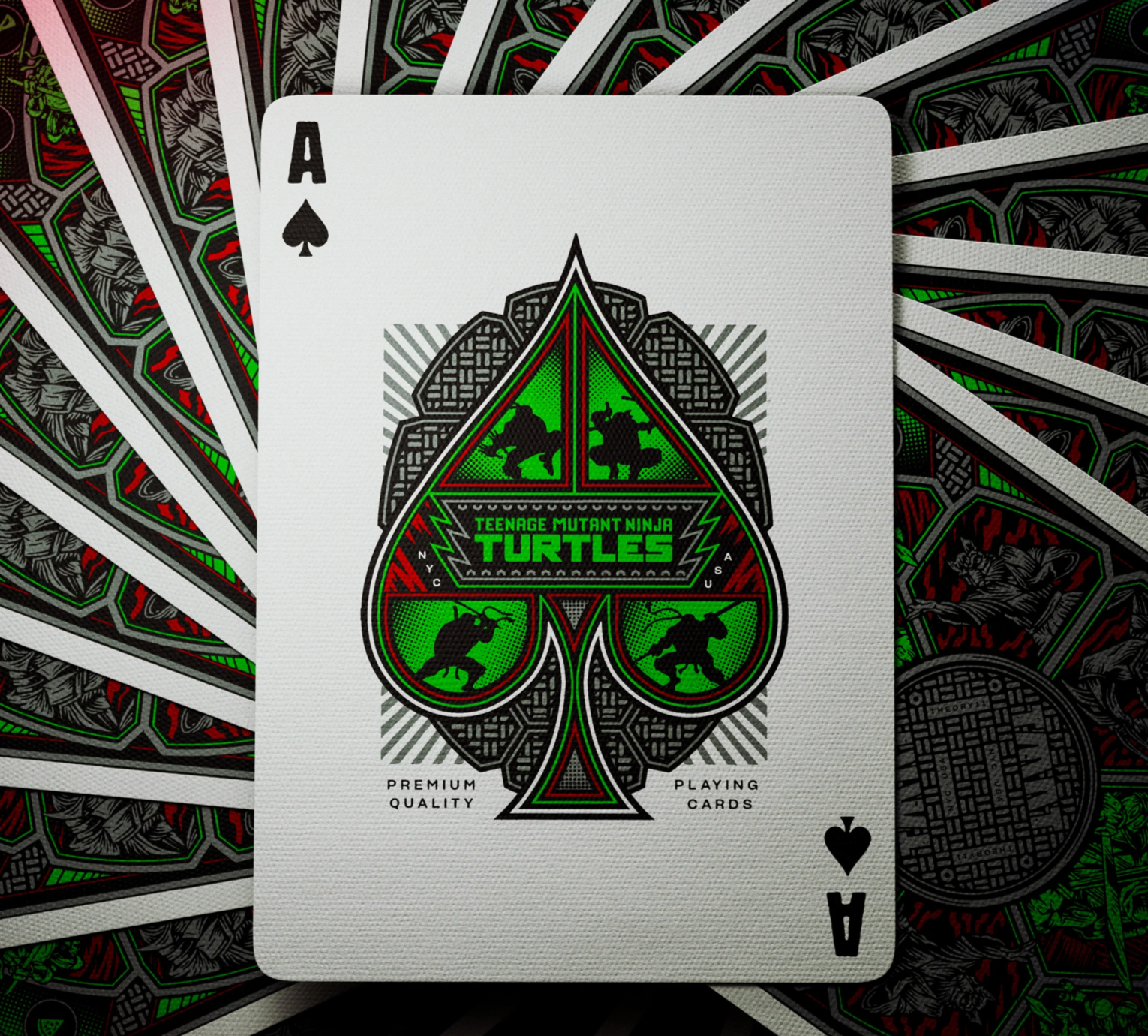 Teenage Mutant Ninja Turtles Playing Cards - 52 Deck Collectible Card Game for TMNT Fans, Family Game Night & Party Entertainment