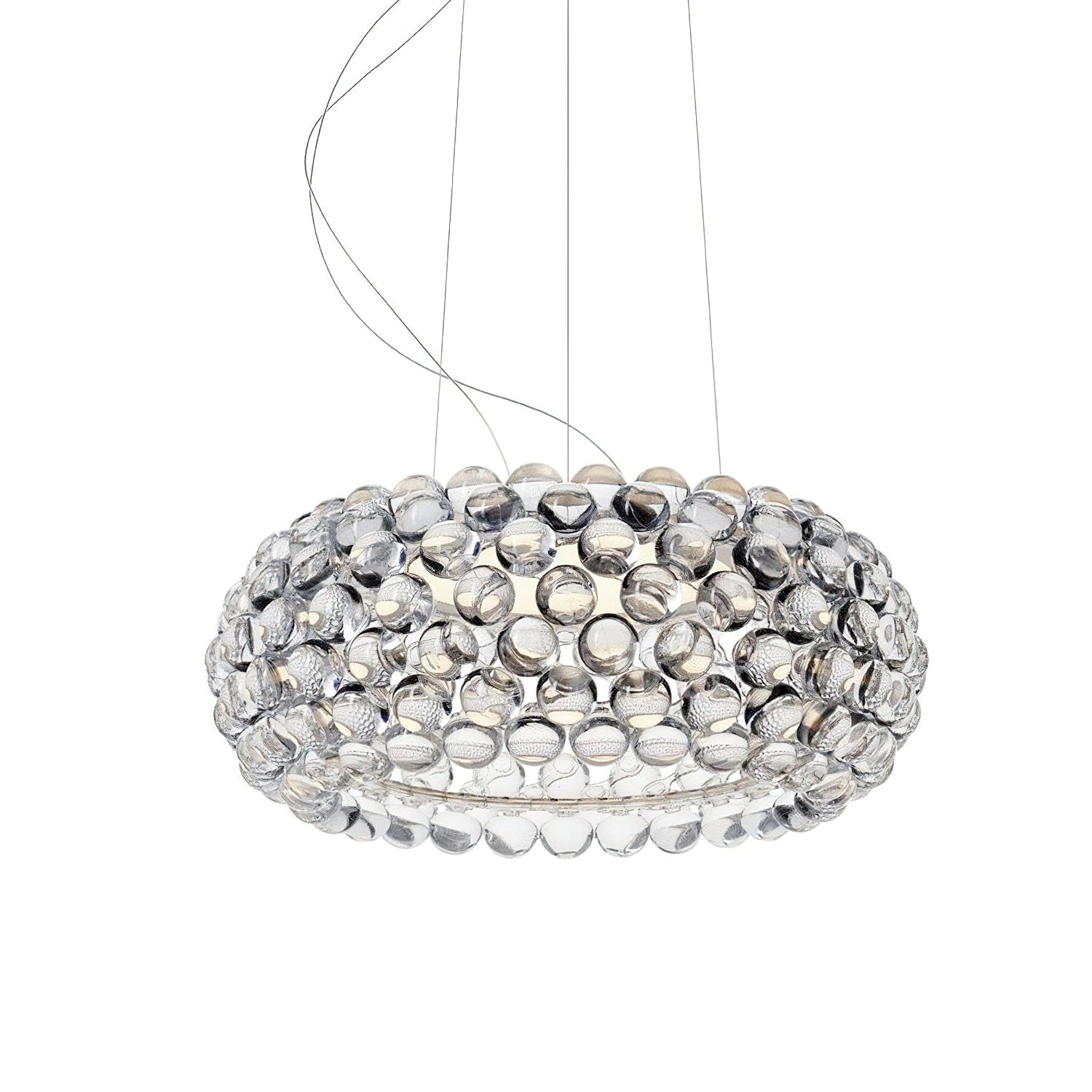 Elegant Caboche Pendant Light - Modern Glass Ceiling Lamp for Dining Room, Kitchen Island & Bedroom Decor