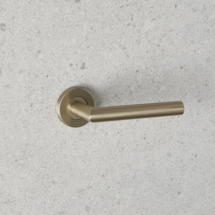 Sydney Brushed Nickel Door Handle - Modern & Durable Entryway Hardware for Home & Office Doors - Perfect for Interior & Exterior Doors, Bedrooms, Bathrooms & Cabinets