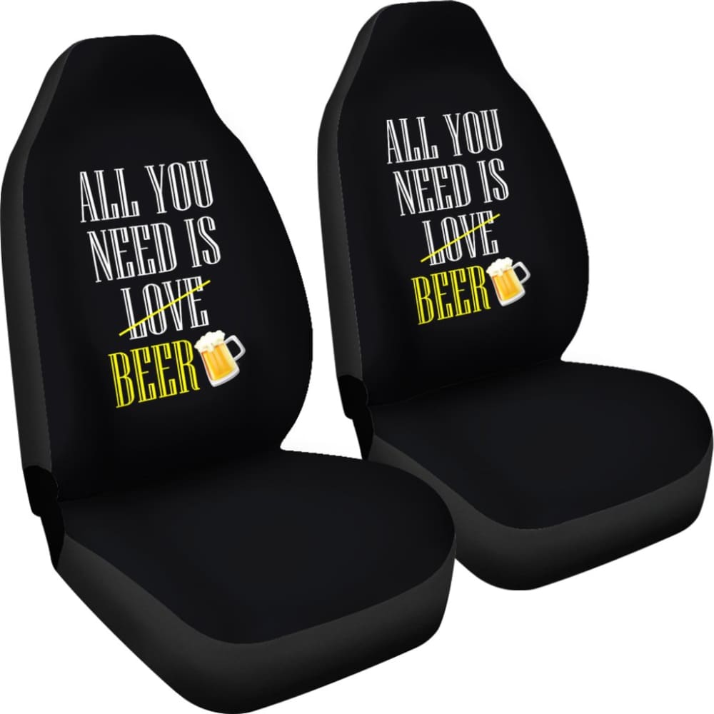 Premium Beer-Themed Car Seat Covers - Universal Fit for Cars & Trucks - Perfect for Beer Lovers & Tailgating Parties