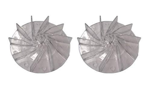 Replacement Vacuum Cleaner Plastic Motor Fan Parts (2-Pack) for Eureka Sanitaire 12988 - Perfect for Home Cleaning & Maintenance