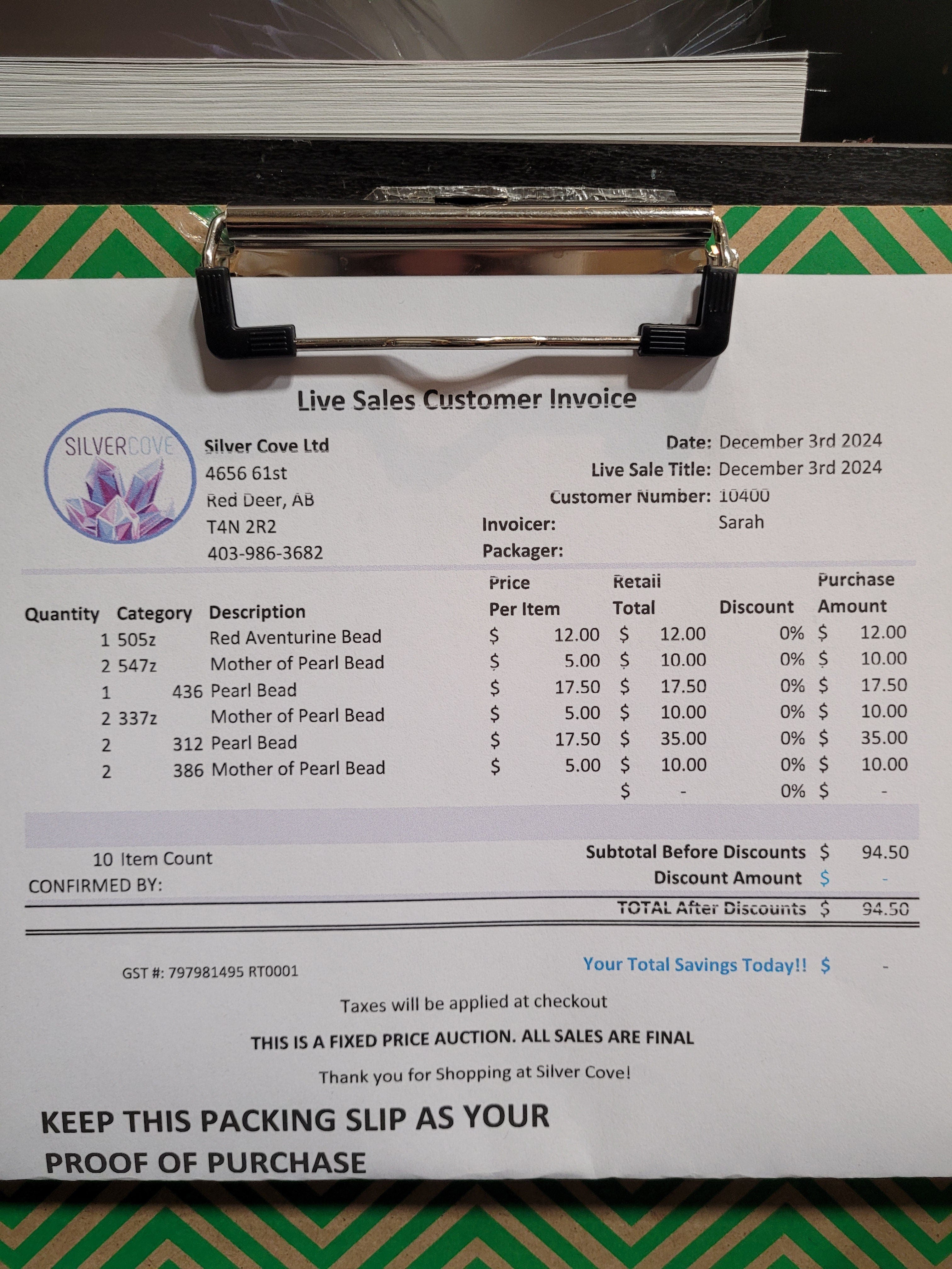 10400 December 3rd 2024 Live - Premium Quality for Home & Office Use