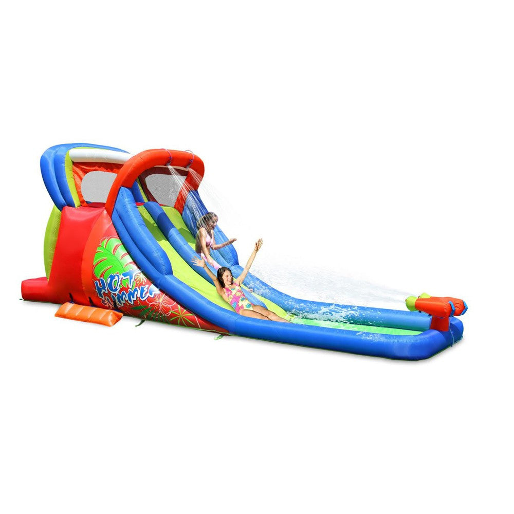 KidWise Inflatable Double Water Slide for Kids - Outdoor Summer Backyard Water Park Fun - Perfect for Birthday Parties, Family Gatherings & Backyard Play