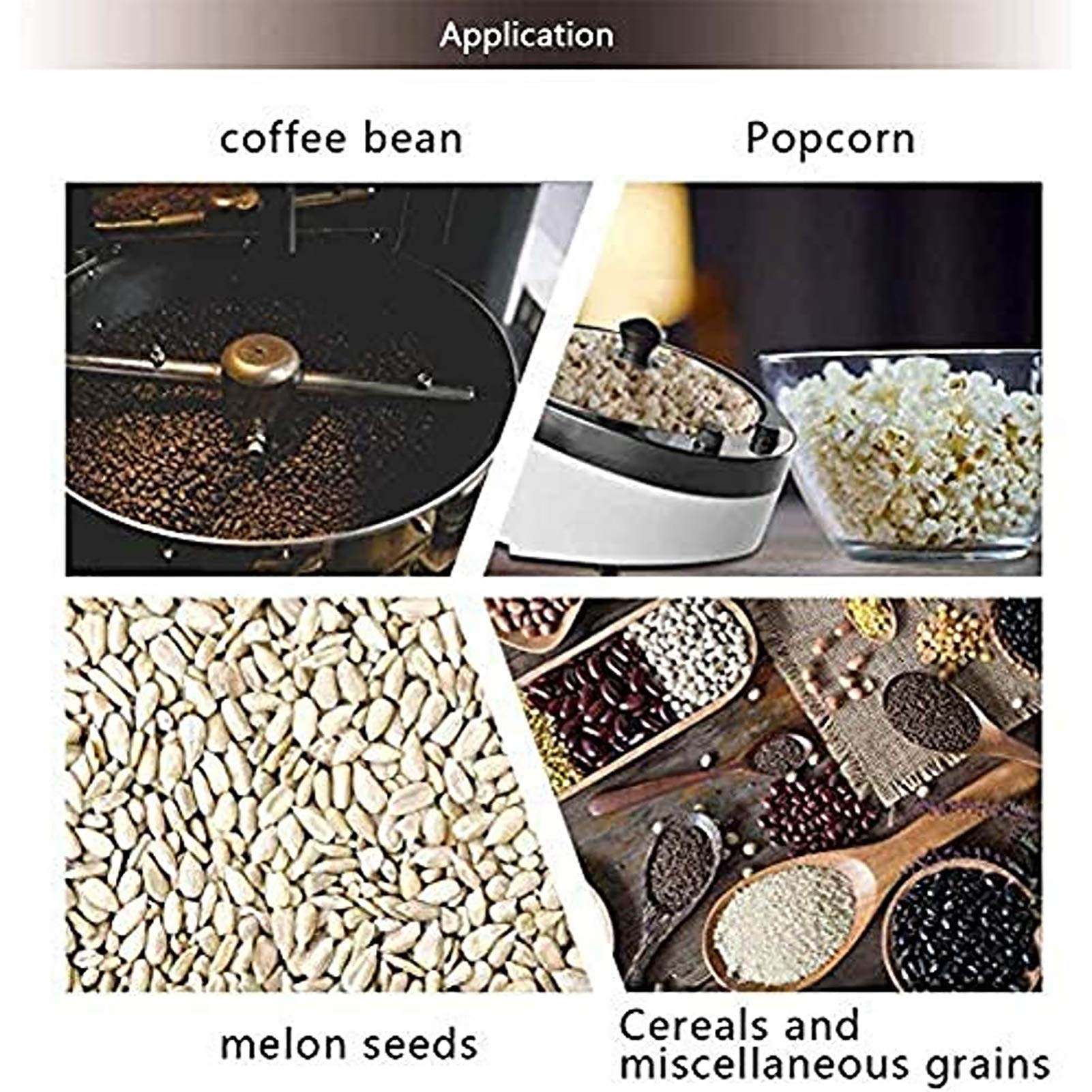 Electric Coffee Bean Roaster Machine - 800G High Capacity with Temperature Control for Home Coffee Roasting, Baking Grains, Raw Beans, Tea & Sesame | Perfect for Specialty Coffee Shops, Home Baristas & DIY Coffee Enthusiasts