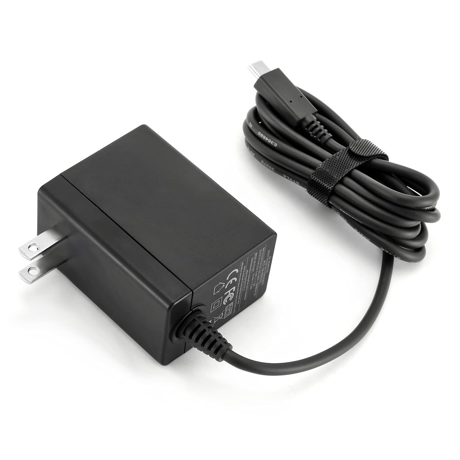 Original Nintendo Switch AC Adapter 15V 2.6A Power Cord - Fast Charging USB-C Power Supply for Switch/Switch Lite/Switch OLED & Compatible Devices (Black) - Perfect for Gaming, Travel & Home Use