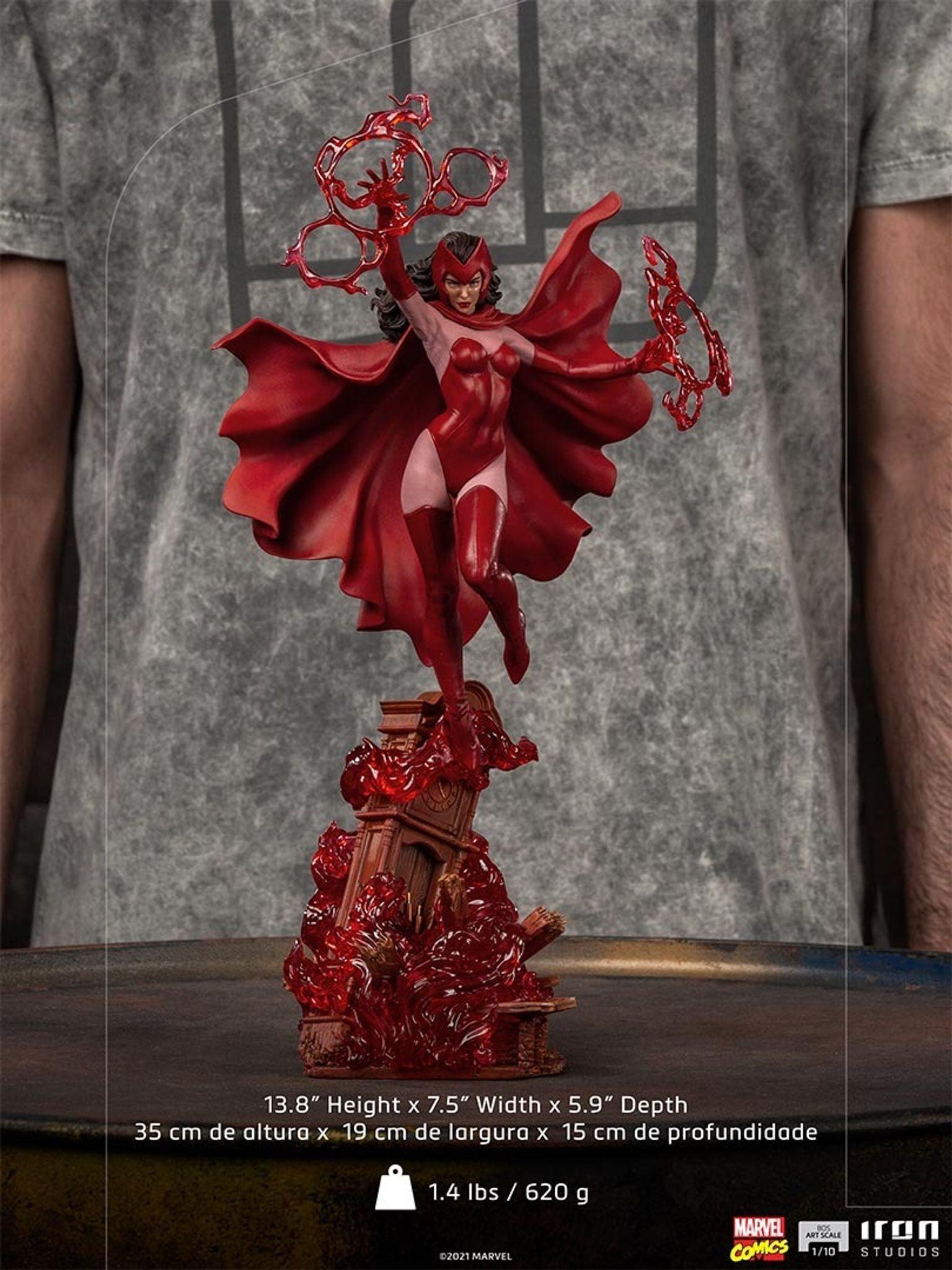 Iron Studios X-Men Scarlet Witch BDS Art Scale Statue 1/10 - Premium Collectible Figure for Marvel Fans & Home Decor Display