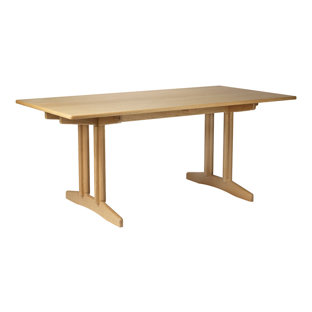 Modern C64 Shaker Rectangular Dining Table - Solid Wood Farmhouse Kitchen Table for 6-8 People - Perfect for Family Dinners, Entertaining Guests & Cozy Breakfasts