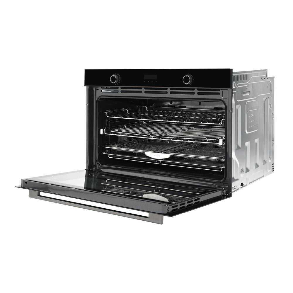 Omega 90cm 11-in-1 Multi-Function Built-In Oven with Air Fryer - Midnight Black (OBO9011AM) | Perfect for Baking, Roasting & Air Frying in Modern Kitchens
