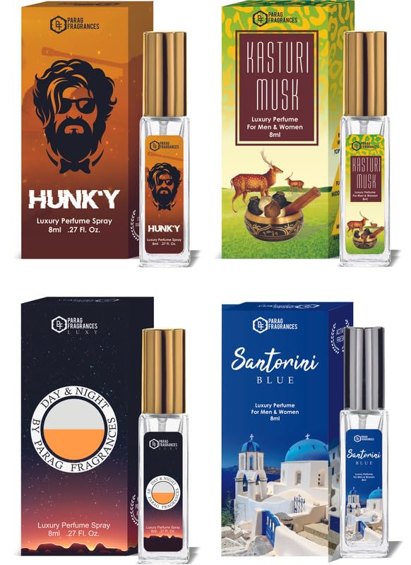 Parag Fragrances Magnet & Hawaii Blue Luxury Perfume Set (8ml x 2) - Long Lasting, Imported, Travel-Friendly Mini Perfume Spray for Men & Women - Perfect for Daily Use, Office, Dates & Gifts