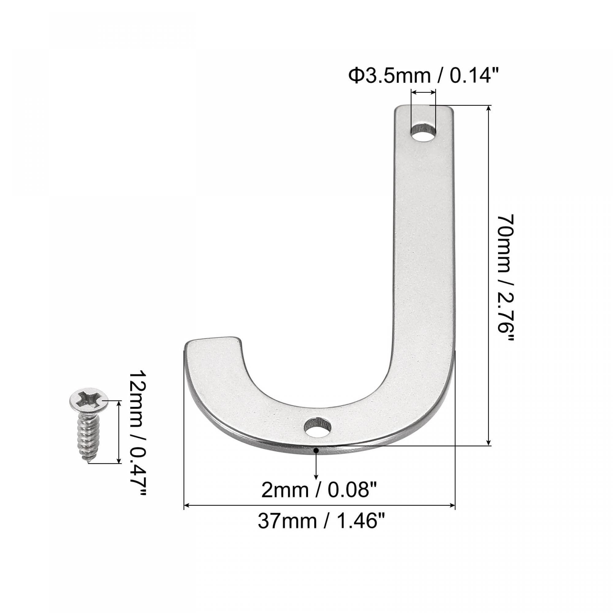 uxcell 2.76 Inch Polished Stainless Steel Letter J - House Mailbox, Hotel Address & Door Sign - Durable Outdoor Decoration for Home, Business & Property Identification