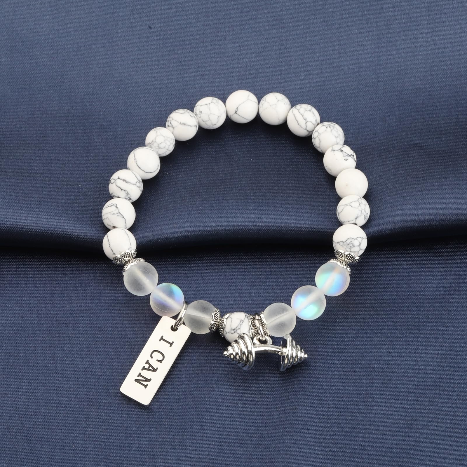 FUSTMW Bodybuilding Bracelet - Gym Jewelry for Trainers & Fitness Instructors - Perfect Workout Gift for Bodybuilders & Athletes - Ideal for Gym, Weightlifting & Strength Training