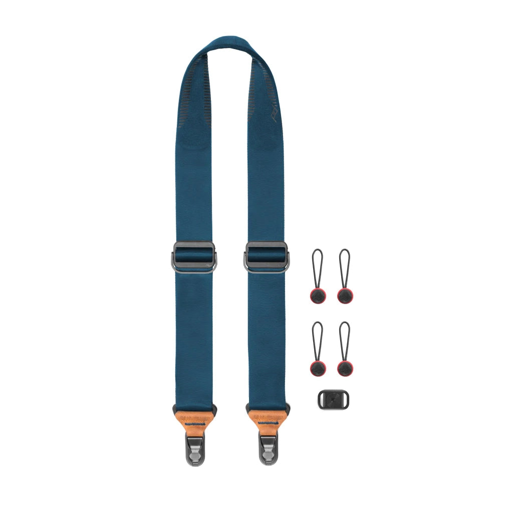 Peak Design Slide Camera Strap - Adjustable Padded Shoulder Strap for DSLR & Mirrorless Cameras (Midnight Blue) - Perfect for Travel, Hiking & Professional Photography