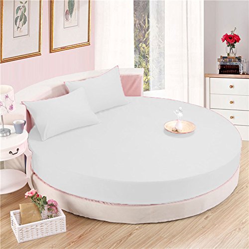 Premium 600TC Egyptian Cotton 4-Piece Deep Pocket Round Bed Sheet Set - 15
