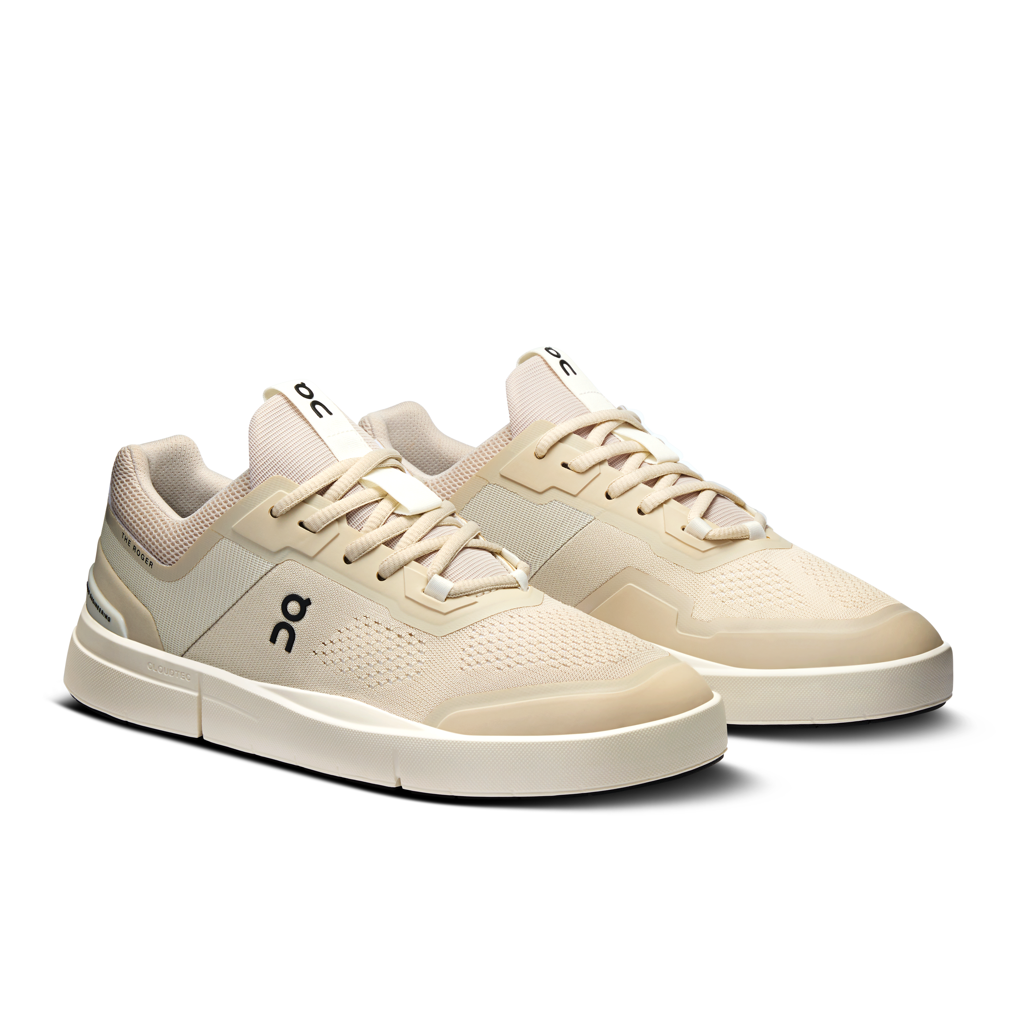 On Running Women's The Roger Spin Shoes - Sand/Ivory | Lightweight Running Sneakers for Women | Perfect for Jogging, Gym Workouts & Casual Wear
