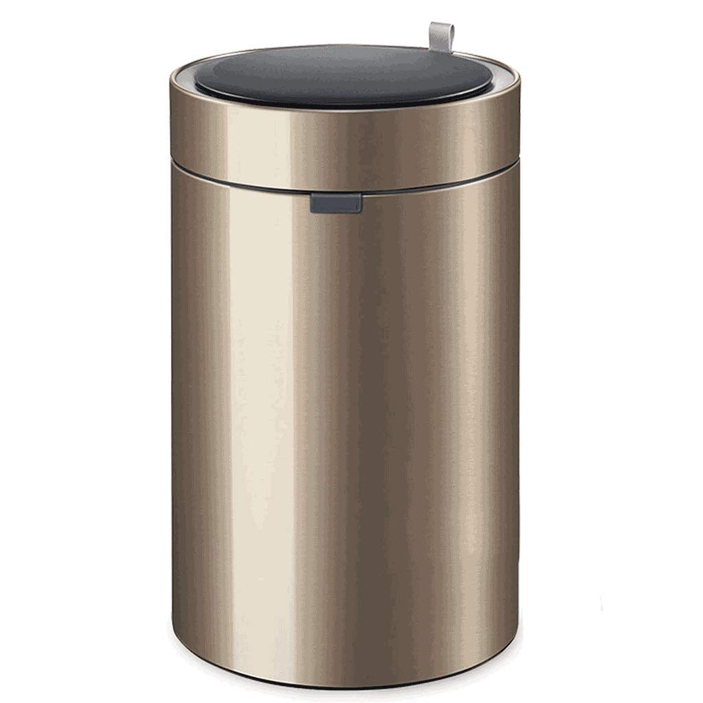 9L/12L Automatic Touchless Trash Can - Stainless Steel Sensor Garbage Bin with Auto Open/Close Lid (Color: D, Size: 9L) - Perfect for Kitchen, Bathroom & Office Waste Disposal