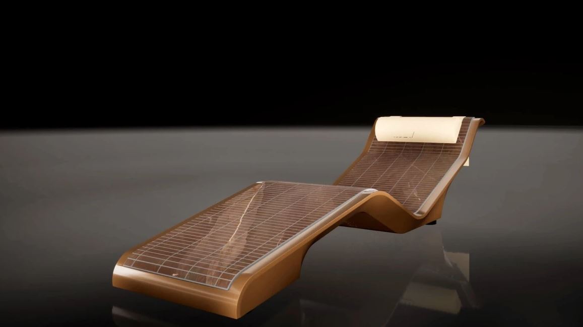 Diva Musive Infrared Heated Lounger by Fabio Alemanno - Premium Home Spa Chair for Relaxation & Pain Relief - Perfect for Living Room, Bedroom, or Massage Therapy Sessions