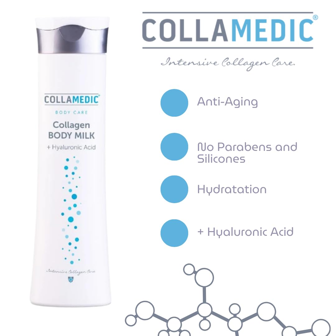 Anti-Aging Hydrating Body Lotion with Marine Collagen & Hyaluronic Acid | Deep Moisturizer for Soft Skin & Wrinkle Reduction | 300ml (10.14oz) | Perfect for Daily Skincare Routine & Nighttime Hydration