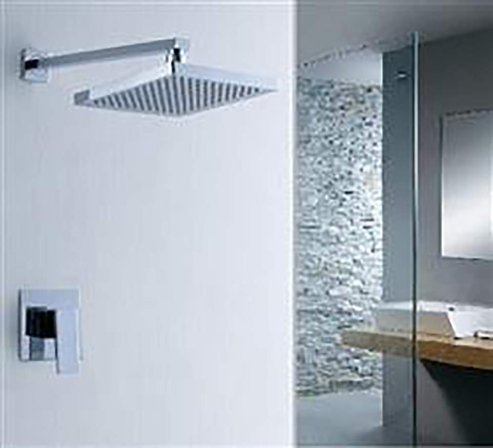 Multi-Color LED Shower System with 12 Inch Rainfall Shower Head - Modern Bathroom Upgrade for Relaxing Spa Experience at Home