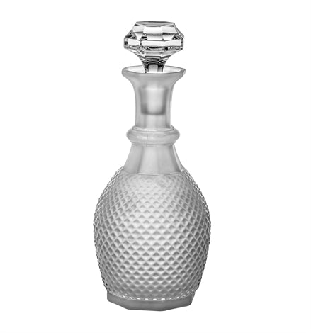 Premium Bicos Crystal Decanter with Frosted Design - Elegant Wine Decanter for Red & White Wine - Perfect for Dinner Parties, Gifts & Home Bar Accessories