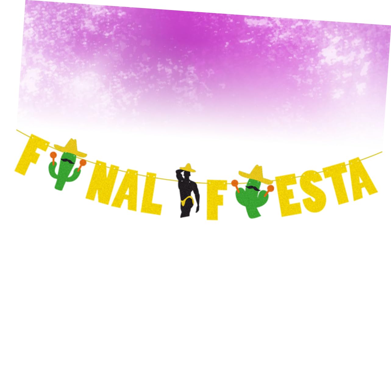 SHINEOFI 3-Piece Hawaiian Party Decorations Set - Tropical Fiesta Garland, Hanging Bunting with Pull String Flag & Glitter Powder for Luau, Beach Party & Summer Celebration Decor