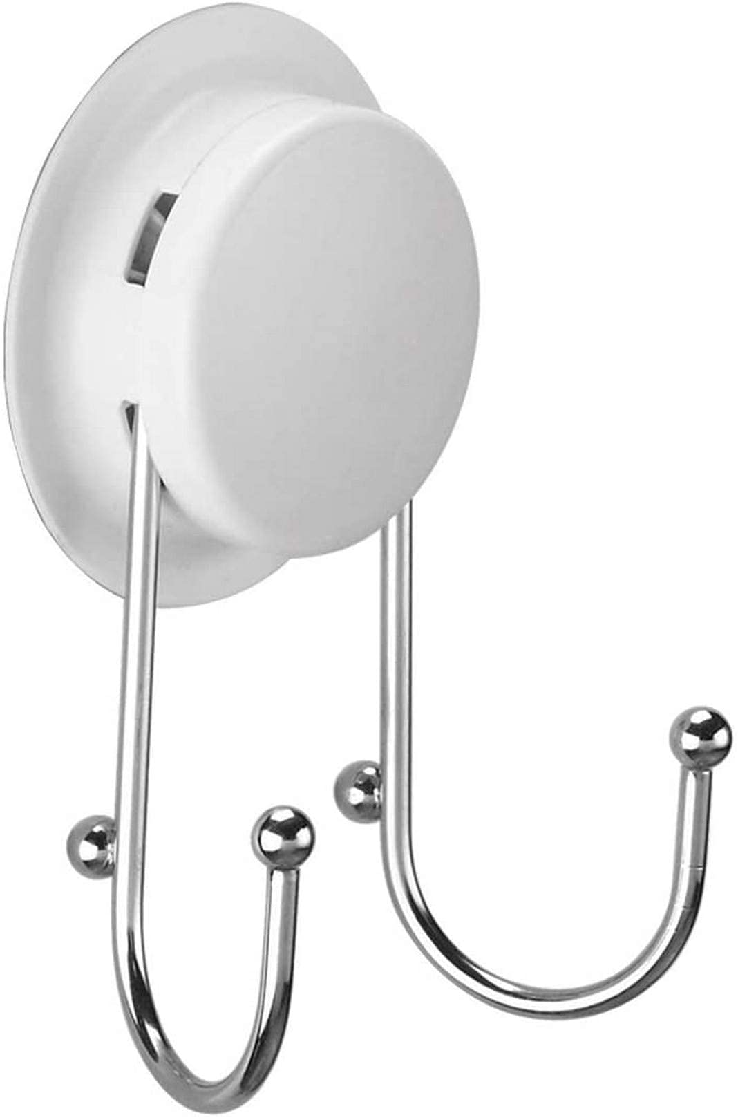 Stainless Steel Sticky Hooks - Heavy Duty Wall Hooks with Strong Suction Cups for Bathroom, Kitchen, Toilet - No Drilling Adhesive Hooks for Hanging Towels, Robes, Keys & Home Organization