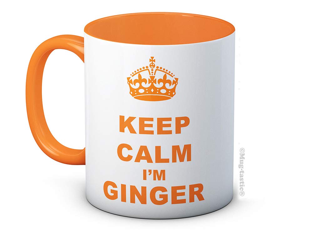 Funny Ceramic Coffee Mug - Keep Calm I'm Ginger - Perfect for Office, Home & Gifts - 11oz Insulated Tea Cup with Handle