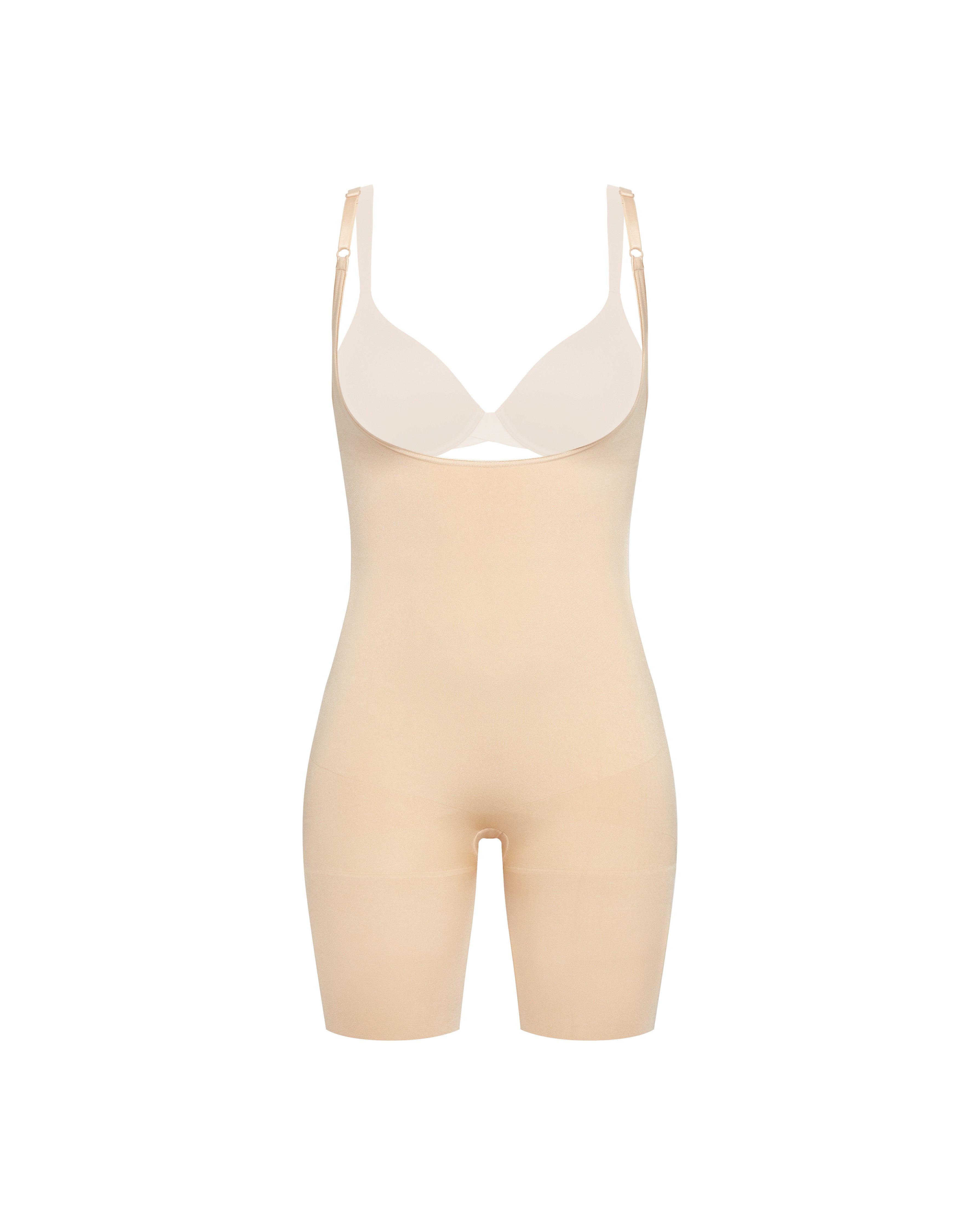SPANX Sculpt™ Seamless Power Open Bust Mid Thigh Bodysuit - Shapewear for Women, Tummy Control & Slimming Underwear - Perfect for Dresses, Workwear & Special Occasions