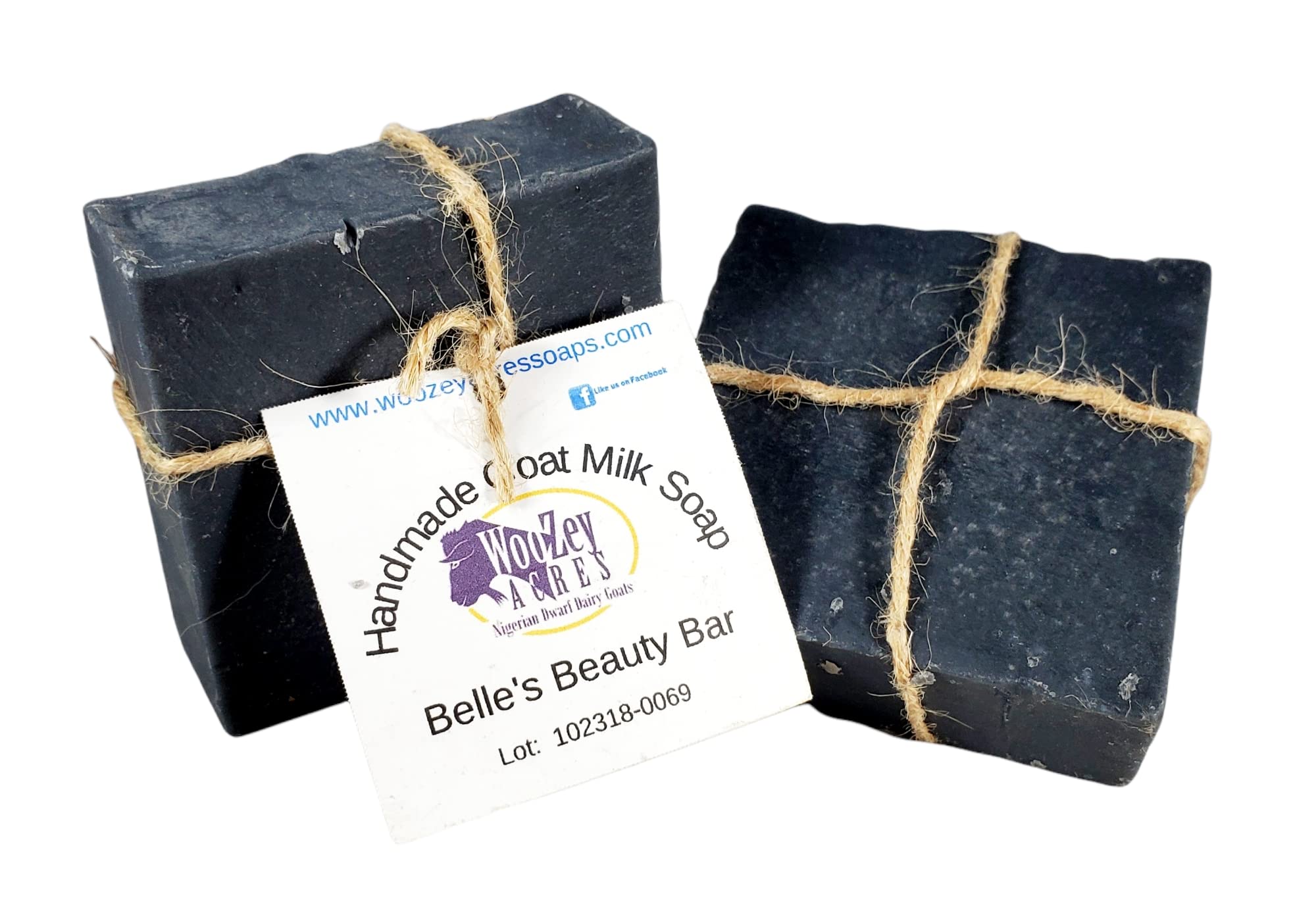Woozey Acres Belle's Beauty Bar Goat Milk Facial Soap - Natural & Moisturizing for Dry, Sensitive Skin | Perfect for Daily Cleansing & Skincare Routine