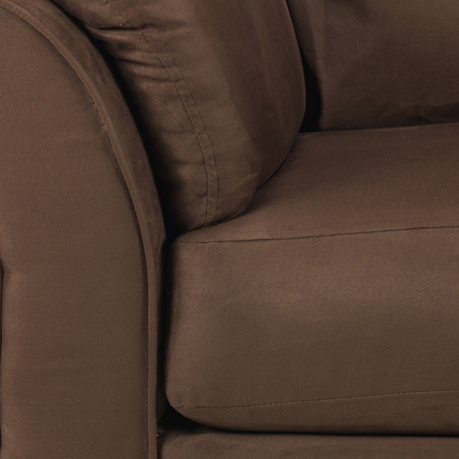 Chocolate Brown Collier Loveseat - Modern Sofa for Small Spaces | Perfect for Living Rooms, Apartments & Cozy Reading Nooks