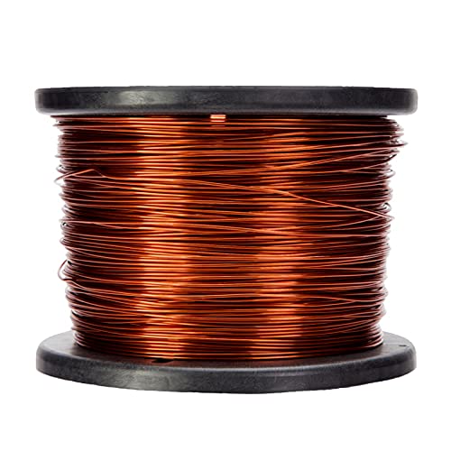 High Temperature 240°C Enameled Copper Magnet Wire 16 AWG (5.0 lb, 628 ft) for Motors, Transformers & DIY Electronics Projects - Heavy Build Insulation, 0.0545