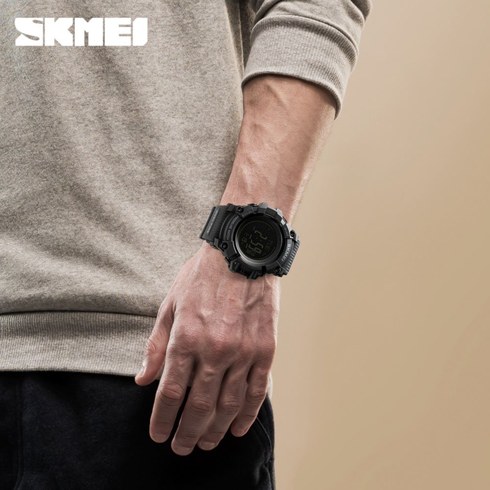 Men's Digital Sports Watch with Pedometer, Altimeter, Barometer, Compass & Thermometer - Track Steps, Calories & Weather - Perfect for Hiking, Running & Outdoor Adventures