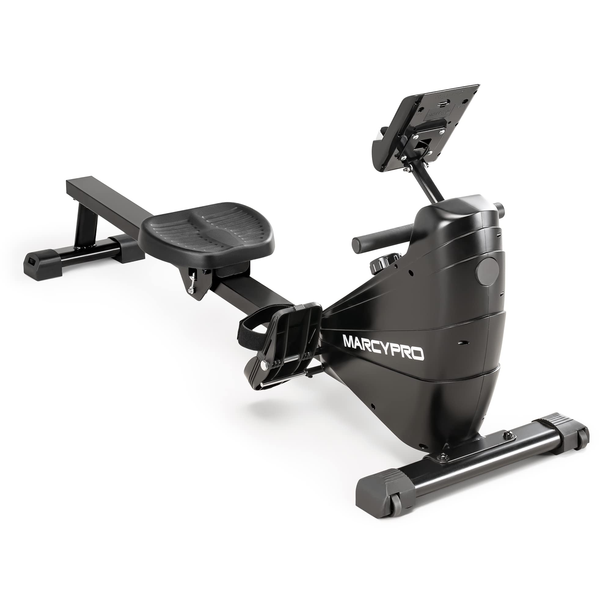 Marcy Compact 8-Level Adjustable Magnetic Resistance Rowing Machine with Transport Wheels - Home Gym Equipment for Full Body Workout, Cardio Training & Small Space Fitness