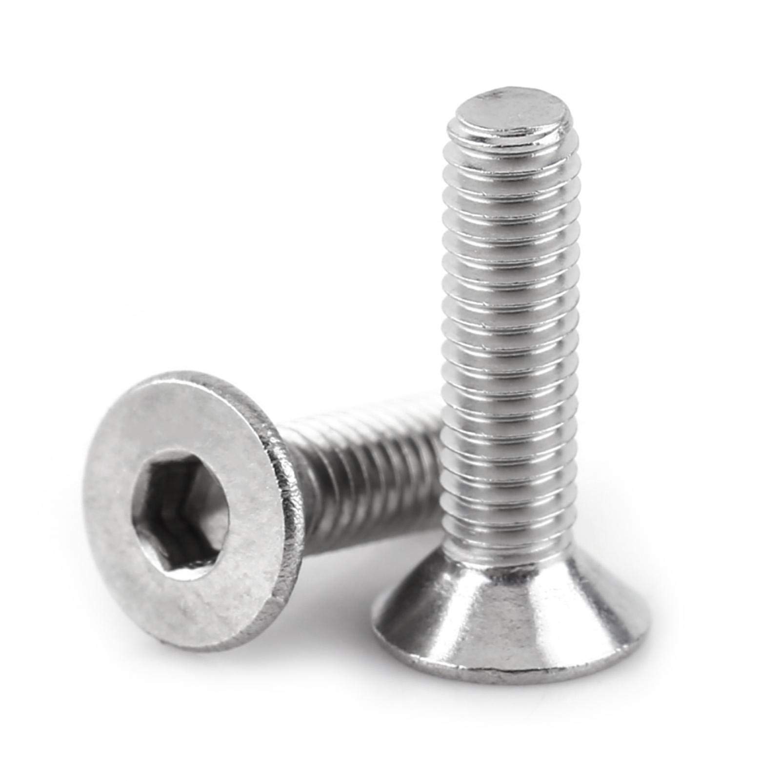 Stainless Steel Machine Screws Set - M3 Hex Socket Screw Kit with Allen Wrench (100pcs) for Industrial Equipment, Workshop Hardware & DIY Repairs - Perfect for Automotive, Electronics, and Furniture Assembly