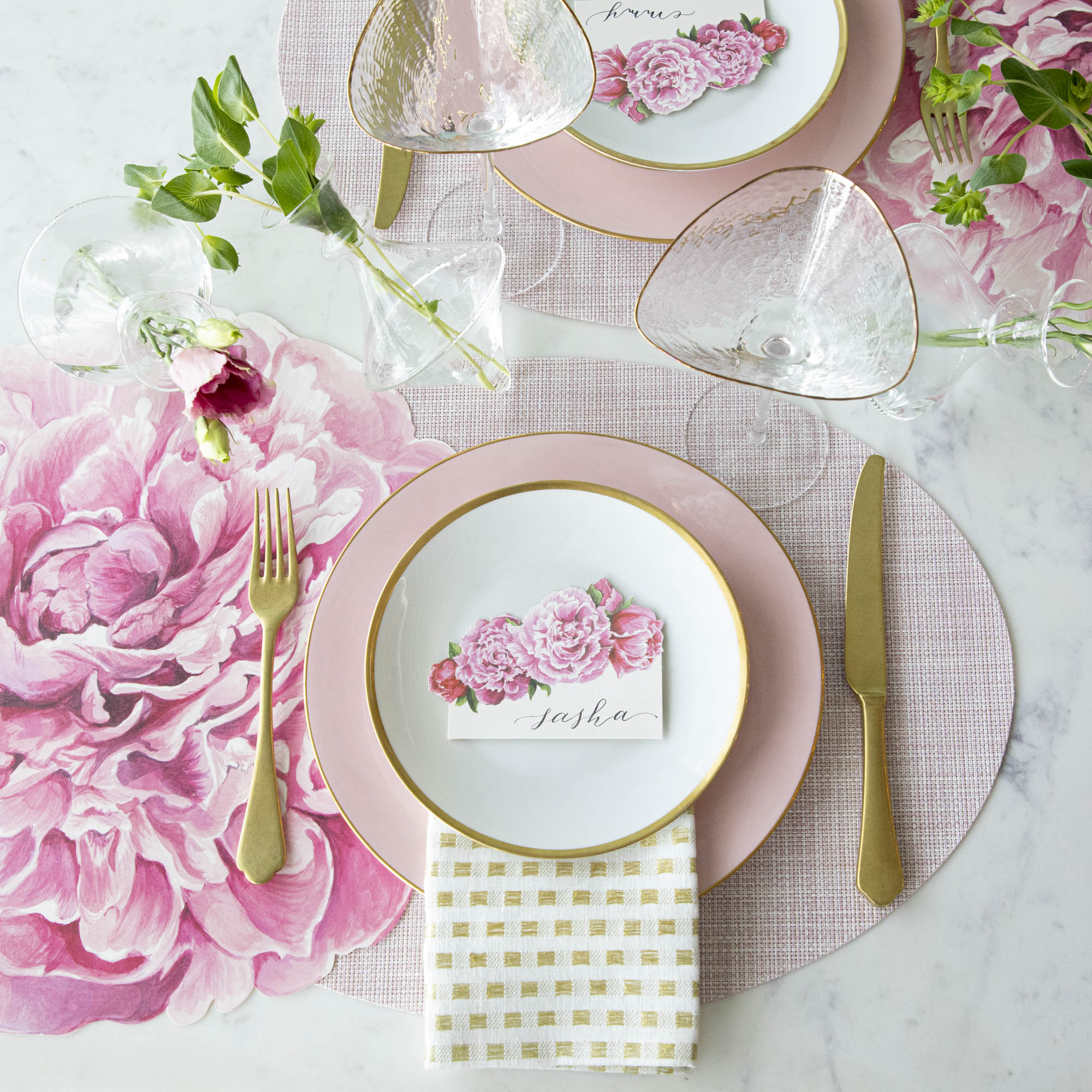 Blush Mini Basketweave Mats - Non-Slip Coasters for Drinks & Decor | Perfect for Coffee Tables, Kitchen Countertops & Home Decor