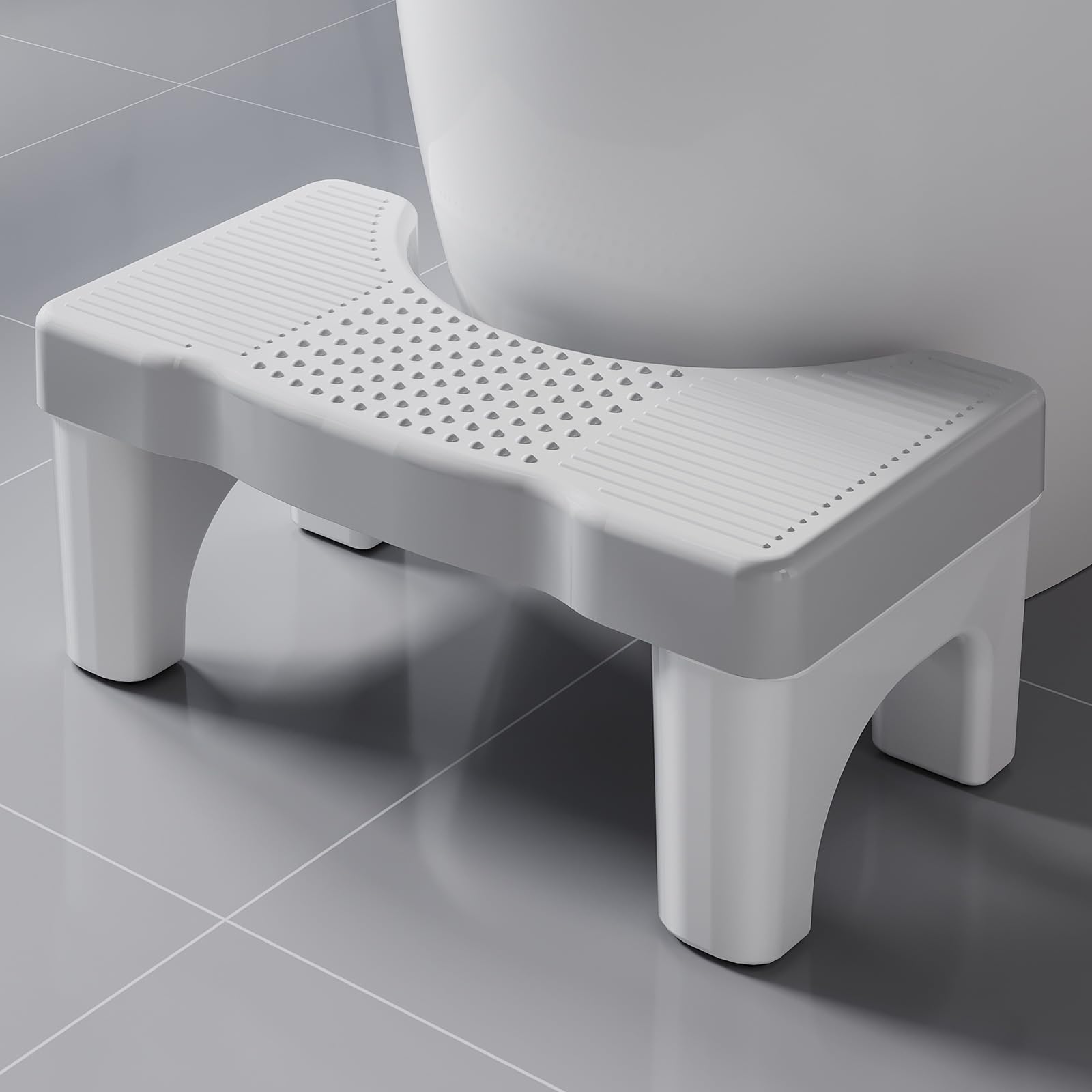 **Ergonomic Toilet Stool for Adults & Kids – Portable Non-Slip Squatting Stool with Patented Design, Improves Posture & Digestion – Perfect for Bathroom, Travel & Home Use**