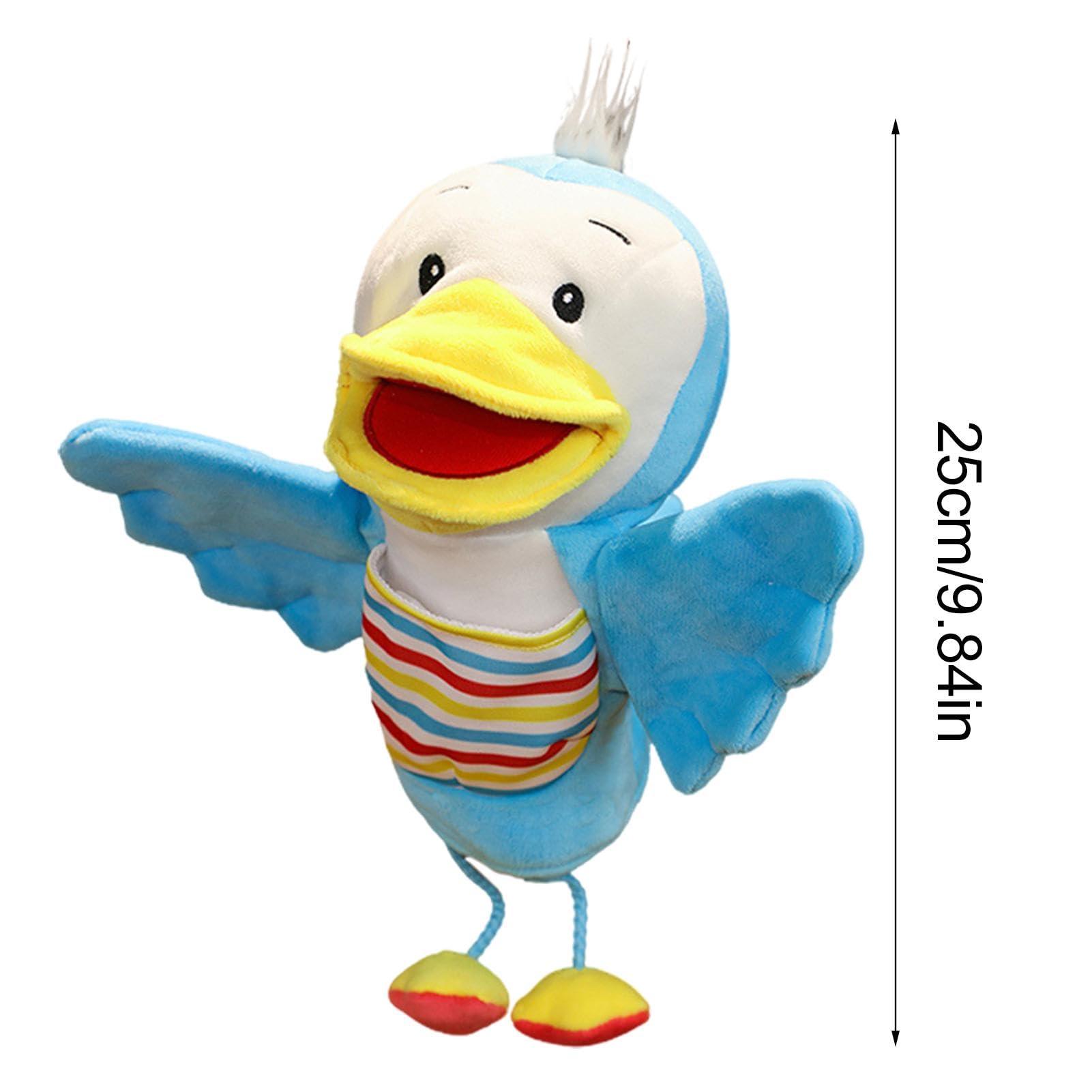 Ruwshuuk Hand Puppets for Kids - Animal Hand Puppets, Interactive Cartoon Duck Puppet, Plush Animal Toy, Portable Anime Puppets for Home Decor - Perfect for Storytelling, Role Play, and Classroom Activities