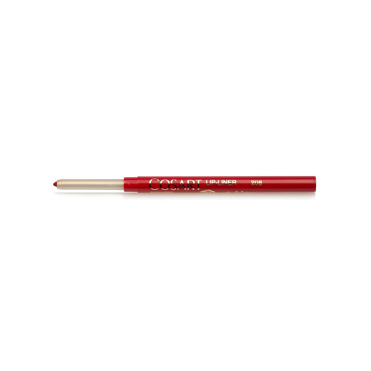 COSART Lip Liner Pencil - Long Lasting Waterproof Lip Liner (Shade 208 Red) for Precise Definition & Full Lips - Perfect for Everyday Makeup, Night Out & Professional Makeup Looks
