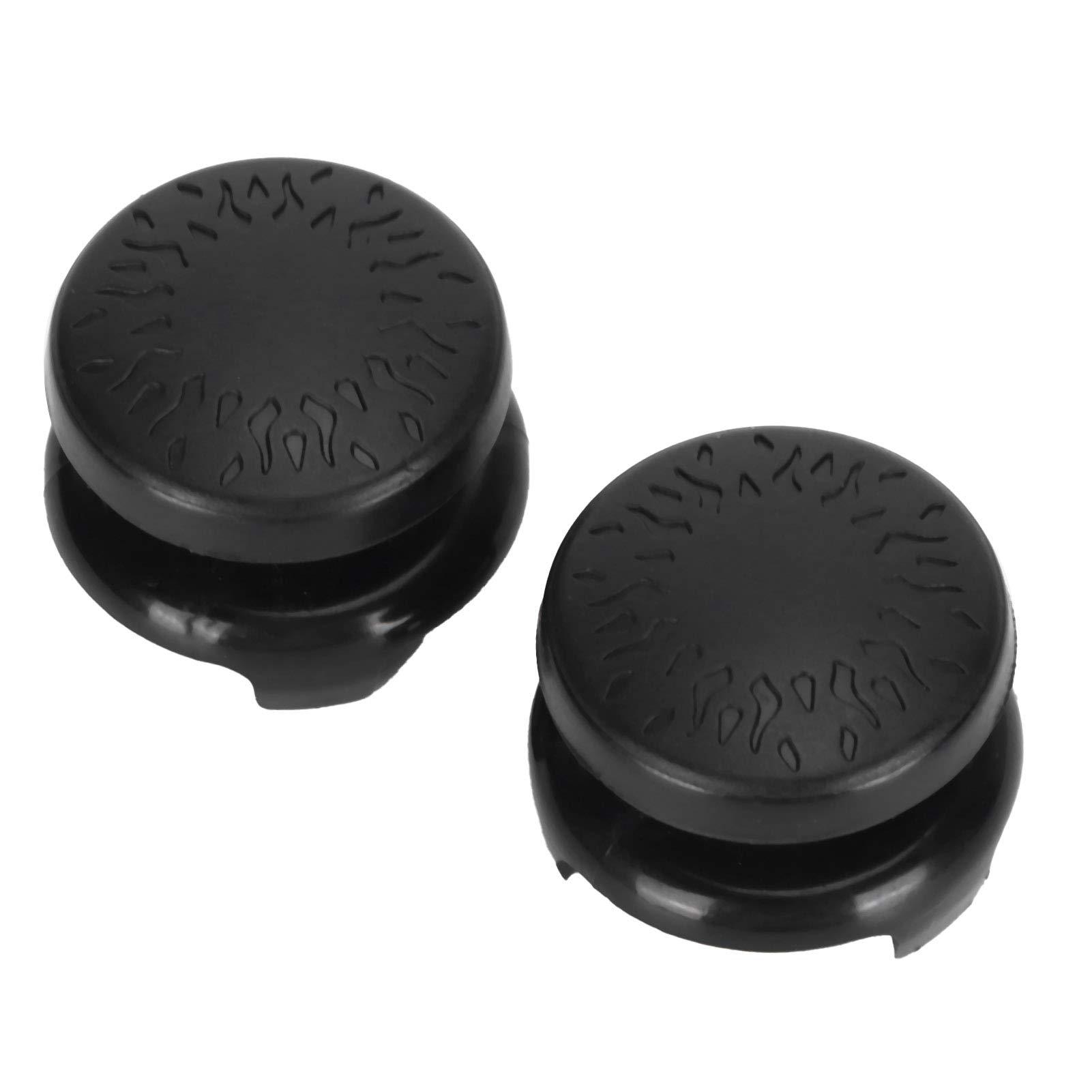 ASHATA 2-Pack PS5 Thumbstick Extenders - 3D Textured Grip Joystick Caps for Playstation 5 Controller (Black) - Enhanced Gaming Comfort & Precision for FPS, Racing & Action Games - Perfect for Long Gaming Sessions & Competitive Play - Ideal for Call of Duty, Fortnite & Gran Turismo Players