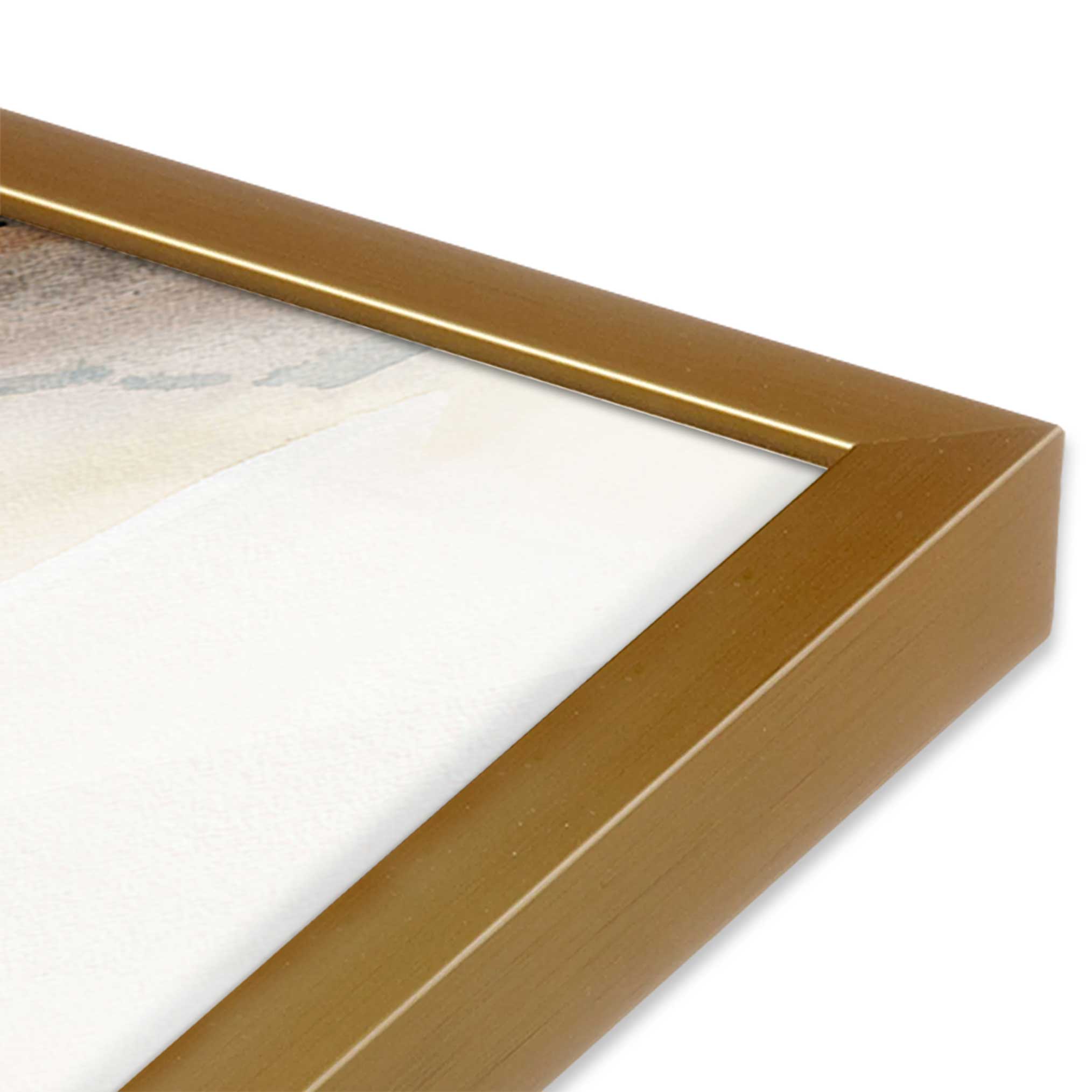 Golden Echoes v2 Print - Premium Wall Art Decor for Living Room, Bedroom & Office - Modern Abstract Canvas Painting for Home & Office Decor
