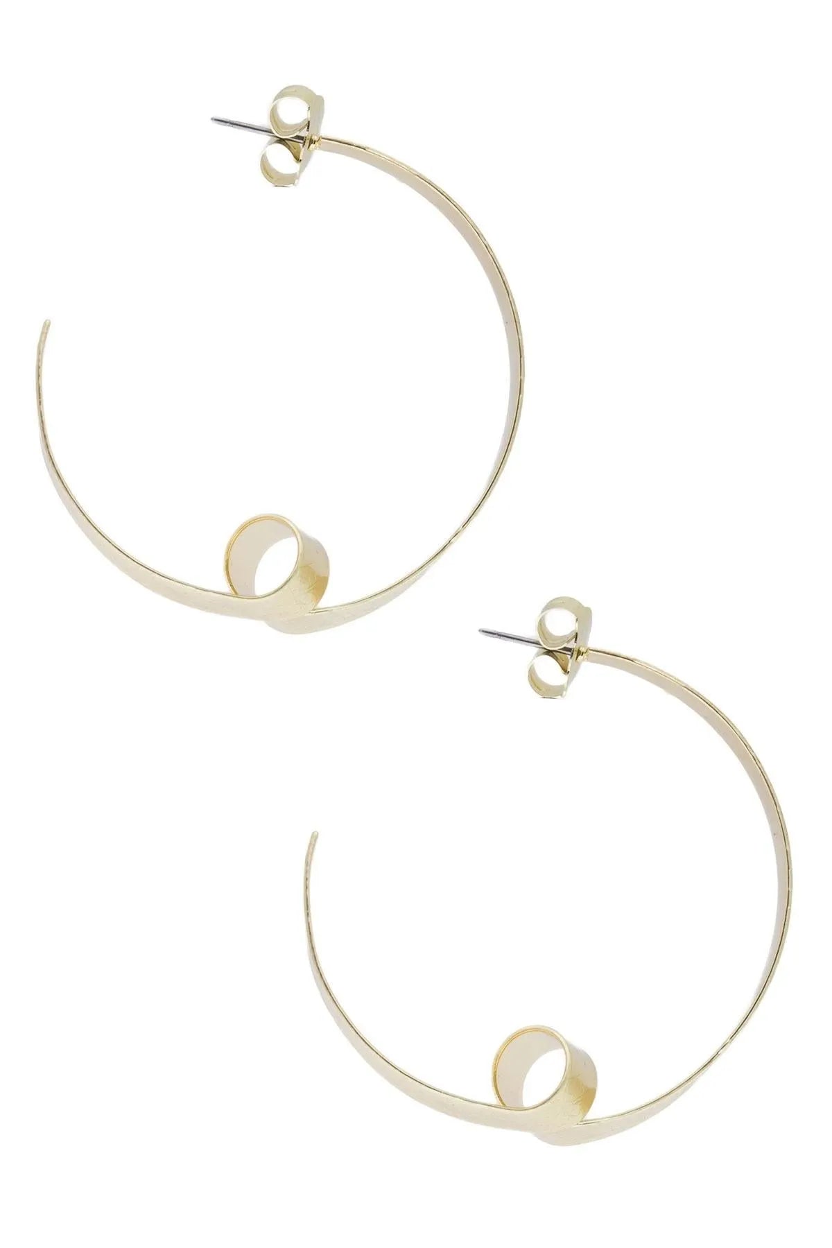 Stylish Gold-Plated Looped Hoop Earrings for Women - Trendy Dangle Drop Earrings for Everyday Wear, Parties & Special Occasions
