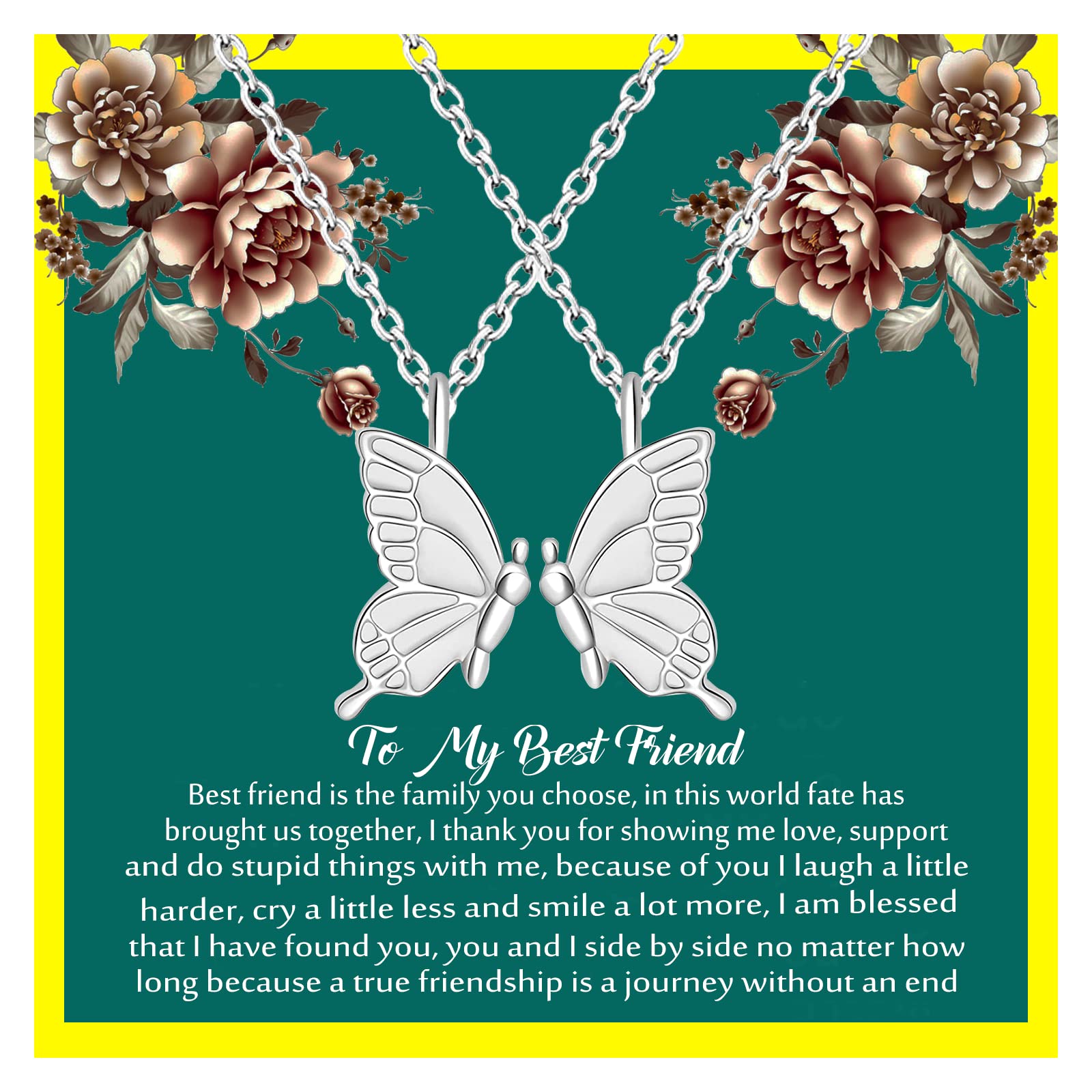HEYu Jewelry Mother Daughter Matching Elephant Necklaces Set - Brass Elephant Pendant Necklaces for Women, Best Mother's Day & Graduation Gifts for Mom & Daughter - Perfect for Family Bonding & Special Occasions